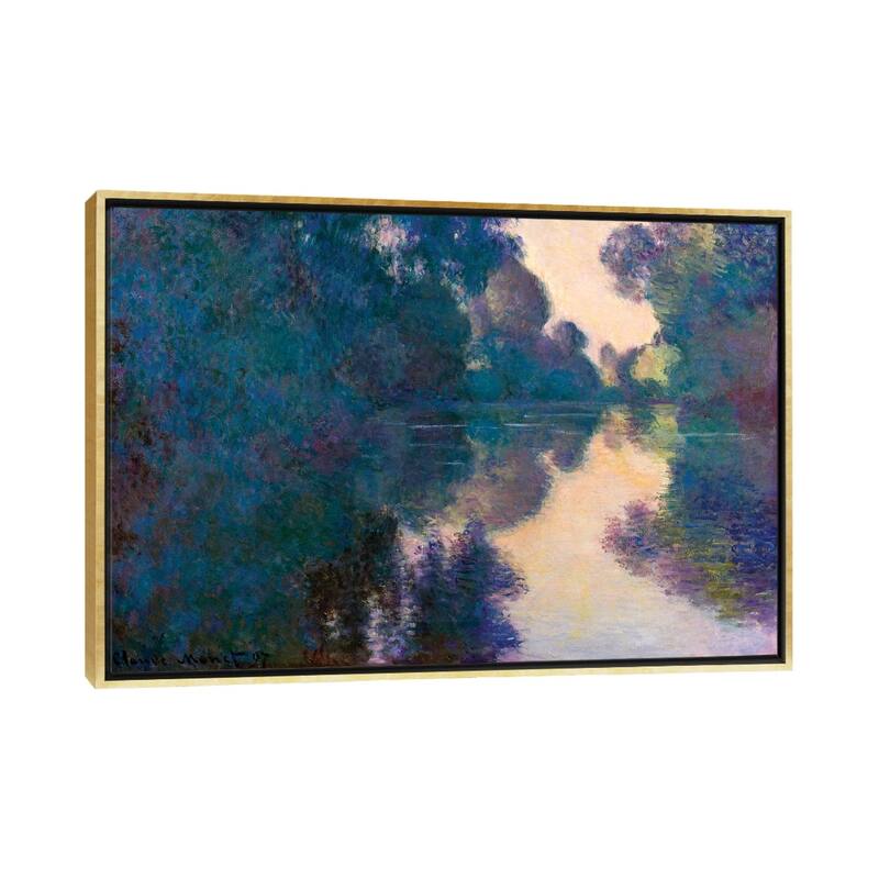 iCanvas "Morning On The Seine Near Giverny" by Claude Framed